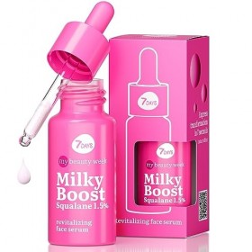 7Days Sérum Revitalisant pour le Visage avec Squalane - Soin Coréen Anti-Âge pour Tous Types de Peau - Sérum Hydratant pour l