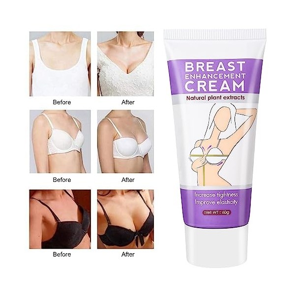 Tkekruh Crème Dagrandissement du Sein,Crème nourrissante seins Crème,Crème Lifting des seins Crème de massage de levage Volu