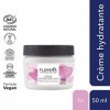 FLORENA Crème Hydratante 24H à l’Huile d’Olive et au Camélia Fermentés 1 x 50 ml , crème visage à la texture légère, soin vi