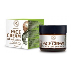 Creme Escargot 75ml - Crème Hydratante dEscargot & Aloès - Ingrédients Naturelle Anti-âge, Anti-rides et Anti-taches - Crème