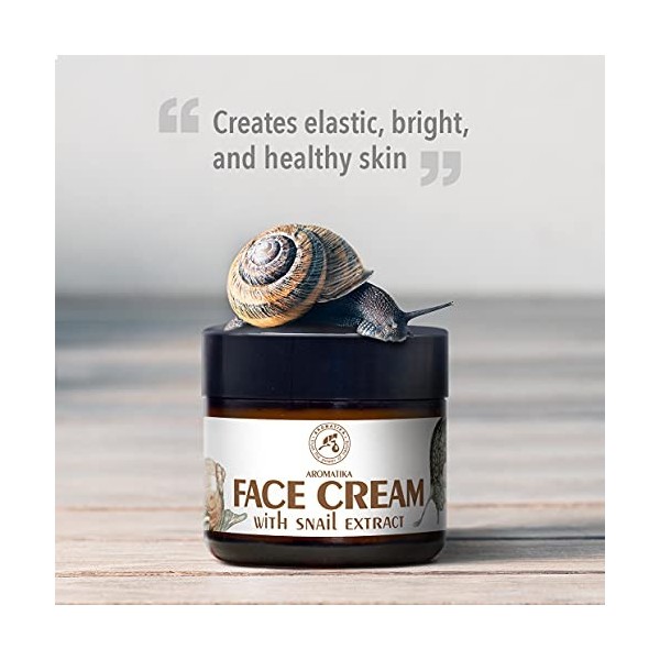 Creme Escargot 75ml - Crème Hydratante dEscargot & Aloès - Ingrédients Naturelle Anti-âge, Anti-rides et Anti-taches - Crème