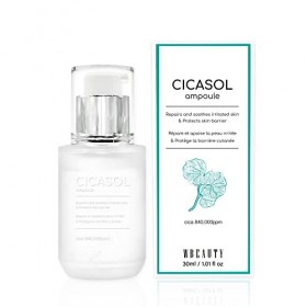 W BEAUTY CICASOL CICA Sérum 30ml, 84% dextrait de centella asiatica ampoule, sérum hydratant & réparateur visage, le traitem