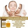 Collagen Boost Anti-Aging Serum,Serum Visage,Acide Hyaluronique Serum Visage,Hydrate Visage Profondeur,Réduit les Rides,Pores