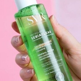 SVR - Sebiaclear Micro-Peel - Anti-Imperfection - Pour Peau Sensible à Tendance Acnéique - Eau Rénovatrice, Désincrustante, L