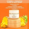 Nature Spell Crème hydratante visage vitamine C 100 ml - Crème visage éclaircissante - Infusée aux algues japonaises Wakame -