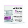 Babaria - Crema Facial Antiarrugas Retinol para Rostro, Cuello y Escote, Otorga Firmeza y Elasticidad, con Ácido Hialurónico,