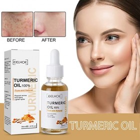Sérum correcteur de taches sombres au curcuma, sérum réparateur naturel pour le visage, essence hydratante pour le visage, co