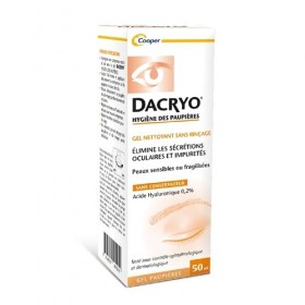 DACRYO® - Gel nettoyant sans rinçage - élimine les secrétions oculaires et impuretés - hygiène et soin des paupières - France