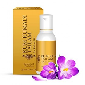 SWERA Ayurveda - Formule naturelle et pure à lhuile de kumkumadi pour le visage et la peau - Contrôle lacné, la rosacée et 
