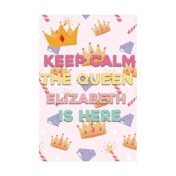 Keep Calm The Queen Elizabeth is Here: Workout Planner For Men, Husbands, Doctors, Teachers, Boys,Youth 100 Pages, 6x9, Soft 