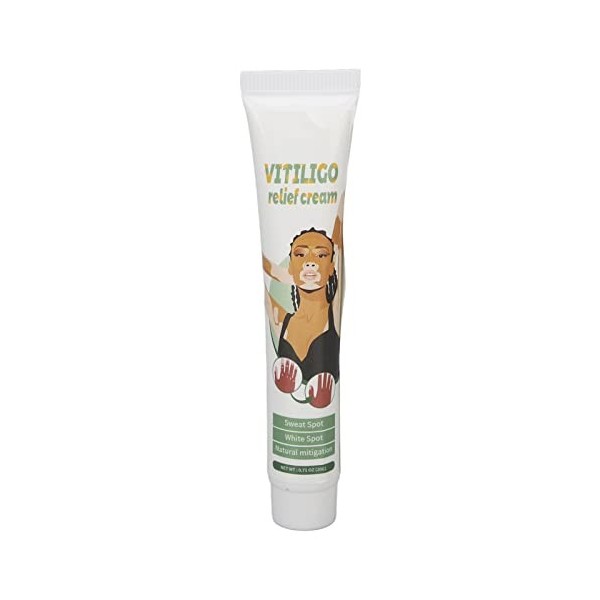 2 Pièces 20g Crème de Soin Vitiligo, élimine les Taches Blanches Crème de Soulagement du Vitiligo, Améliore la Crème de Régul