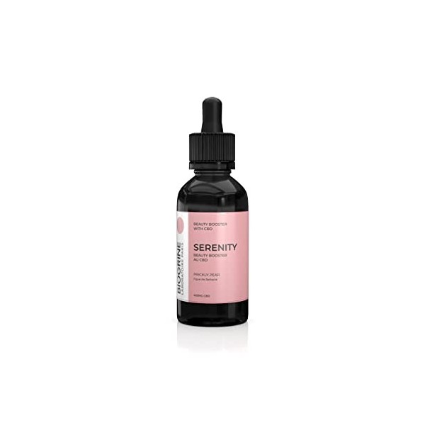 BIOGRINE - Serum booster De Beauté SERENITY Huile Graines De Chanvre 400mg - Hydrate Protège Peaux Sensibles - Acné - Soin Vi