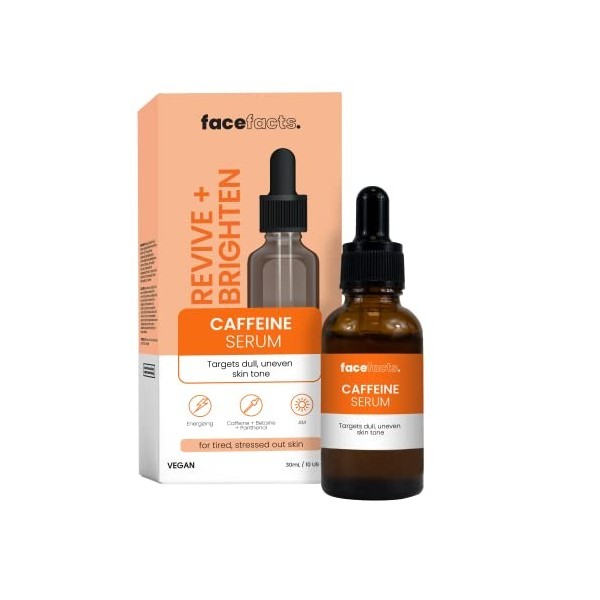 Face Facts Sérum énergisant pour le visage | Hydrate et réveille la peau fatiguée | 30 ml