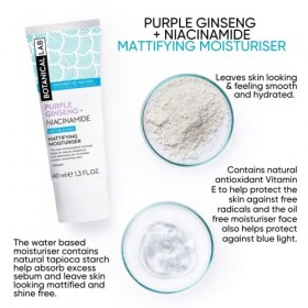 Botanical Lab Purple Ginseng + Niacinamide hydratant matifiant 40 ML