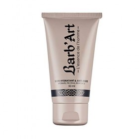 BarbArt - Soin Hydratant Visage et Barbe de 3 Jours - Soin du Visage Naturel - Homme