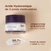 Ardaraz Crème hydratante visage à lAcide Hyaluronique de 3 poids moléculaires et à lAcide Polyglutamique. Creme anti rides 