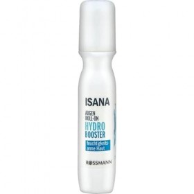 ISANA Hydro Booster Eye Roller 15 ml pour peaux déshydratées, hyaluron & caféine, jusquà 40% dhydratation après 2h