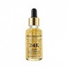 Allbesta Sérum 24k Gold Elixir Hydratant Raffermissant Anti Ageing Anti-Rides Infused Essence Oil Drops pour Le Maquillage du