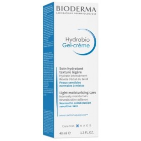 Bioderma HYDRABIO Gel-Crème 40ml, Hydrate intensément et durablement – Lisse le grain de peau, Peaux déshydratées, sensibles 