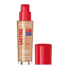 Rimmel - Fond de teint Lasting Finish 25H - Couvrance totale - Longue tenue - Hydratation - 201 Classic Beige - 30ml
