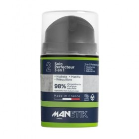 MANETIK Perfect&Mat Crème de Jour Naturelle Vegan pour Peaux Normales/Mixtes/Grasses/à Imperfections Bio