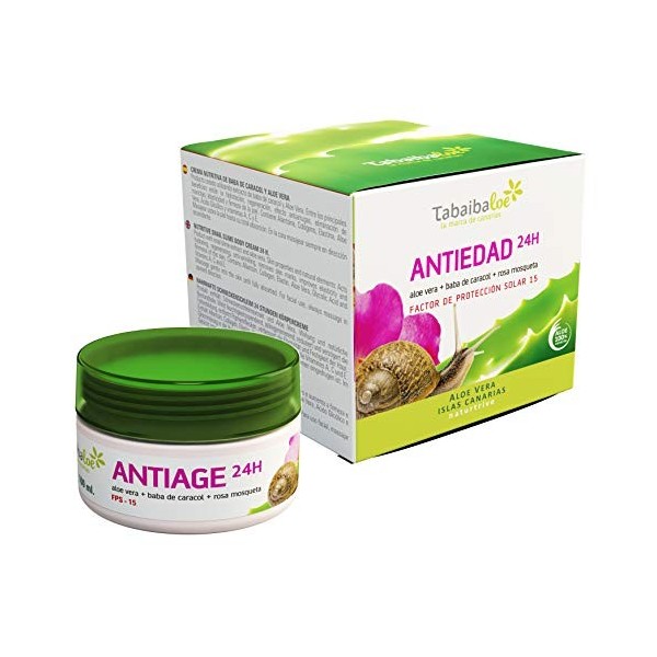 Tabaiba Crème visage anti-âge régénératrice 24 heures150 ml