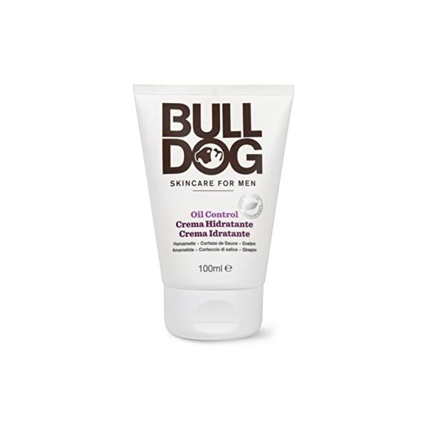 Bulldog Skincare for Men - Crema facial hidratante 100 ml para hombres con piel grasa, contiene ingredientes naturales Hamame