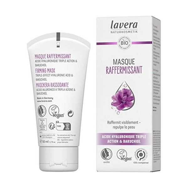 lavera My Age Firming Day Cream - crème de jour à lhibiscus bio et aux céramides - réduit les taches pigmentaires - pour les