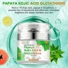 Vinimay Papaya Kojic Acid Glutathione Crème naturelle nourrissante pour la peau, taches sombres éclaircissantes, cicatrices d