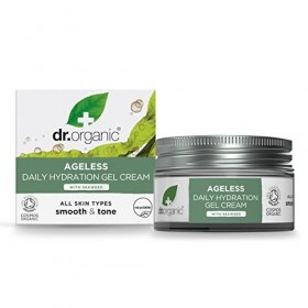 Dr Organic Ageless Daily Hydration Gel Cream with Organic Seaweed, Hydrating, Vegan, Cruelty-Free, Paraben & SLS-Free, Recycl