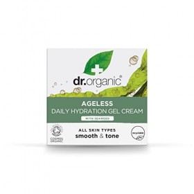 Dr Organic Ageless Daily Hydration Gel Cream with Organic Seaweed, Hydrating, Vegan, Cruelty-Free, Paraben & SLS-Free, Recycl