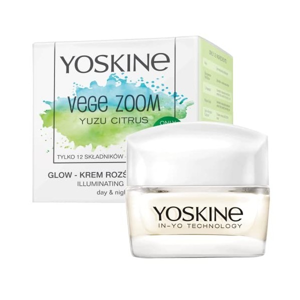 Yoskine Vege Zoom - Creme Hydratante Visage - Creme de Jour Et La Nuit - Crème Hydratante - Soin Visage - Creme Visage Femme 
