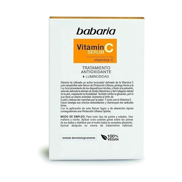 Babaria Orange C Face Serum For Unisex 1 oz Serum