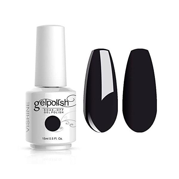 Vishine Vernis à ongles Semi-permanent Gel Polish UV LED Soak Off Manucure Rouge sang 1337 