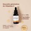 Ardaraz Sérum Vitamine C avec Acide Hyaluronique, Niacinamide et AHAs. Sérum visage anti tache visage concentré, Réduit les t