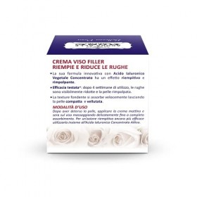 Acqua alle Rose Crème Visage avec Acide Hyaluronique Légumes Filler, Crème Sans Âge Anti-rides avec Acide Hyaluronique Végéta