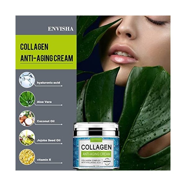 chuty Crème Anti-âge Collagène - Crème Visage Hydratante Anti Rides | 50 rétinol collagène Acihyaluronique crème Anti-âge pou