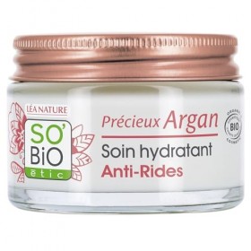 LÉA NATURE SO BiO étic| Soin Hydratant Anti-rides Jour – Précieux Argan |Réduit les rides et tonifie la peau | Huile d’Argan 