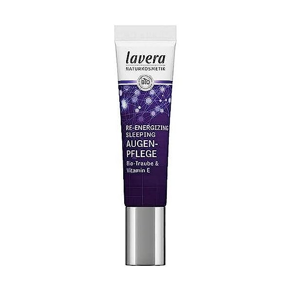 lavera Re-Energizing Sleeping Soin des yeux – Cosmétique naturel – Végétalien – Raisins bio & vitamine E – Principes actifs –