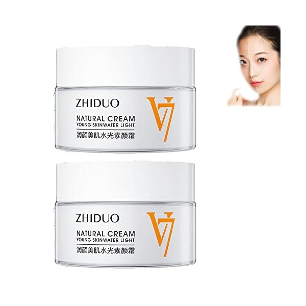 Zhiduo Natural Cream Young Skin Water Light, v7 toning light moisturizing tone up cream, moisturizing tone-up cream v7, V7 Fa