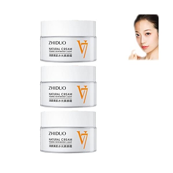 Zhiduo Natural Cream Young Skin Water Light, v7 toning light moisturizing tone up cream, moisturizing tone-up cream v7, V7 Fa