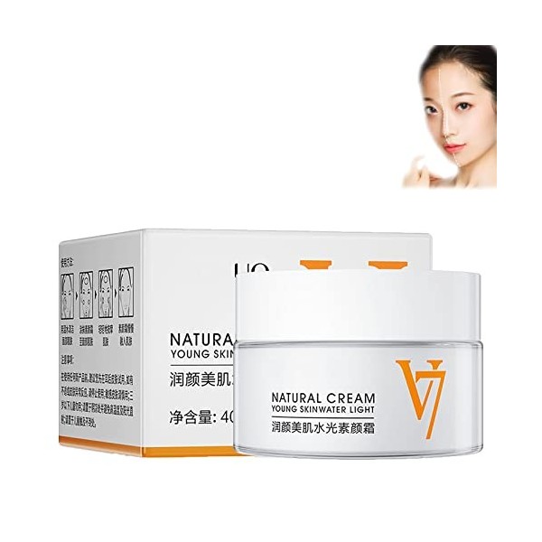 Zhiduo Natural Cream Young Skin Water Light, v7 toning light moisturizing tone up cream, moisturizing tone-up cream v7, V7 Fa