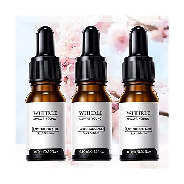 Whhrle 2022 Nouveau Sérum Essence Anti-Rides Instant Perfection - Solution Stock dAcide Lactobionique Toujours Jeune, Huile 