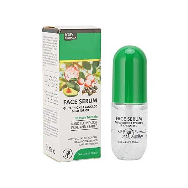 Sérum Visage Éclaircissant Peau Hydratant Réparateur Anti Oxydant Sérum 45ML Pour une Peau Éclatante Saine Tous Types De Peau