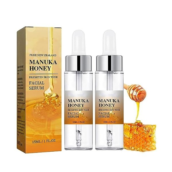 Bee Venom and Manuka Honey Serum, Manuka Honey Anti Aging Face Serum for Face 2Pcs 