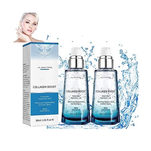 Koran Advanced Collagen Boost Anti Aging Serum, Collagen Anti-Wrinkle Firming Hyaluronic Acid Face Serum, Hyaluronic Acid Ser