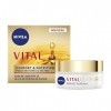 NIVEA Vital Soin de Jour Confort & Nutrition FPS15 1 x 50 ml , crème anti-âge enrichie en Huile de Pépins de Raisin, soin vi