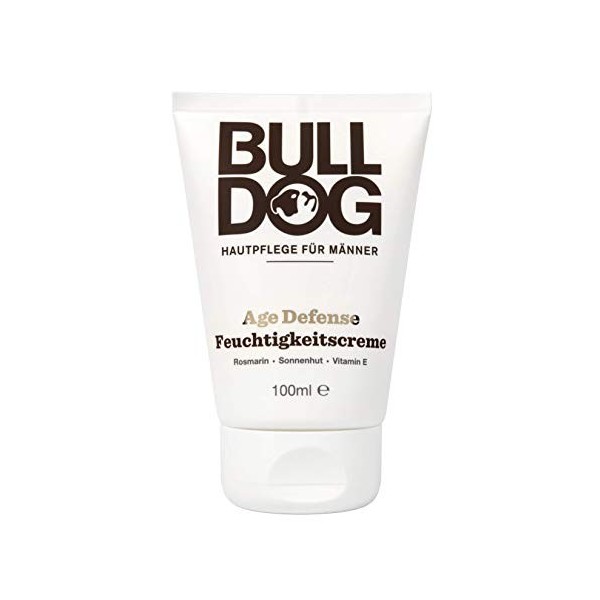 BULLDOG - Soin de la peau pour hommes | Crème hydratante Age Defence | Réduit les signes du vieillissement | 100 ml