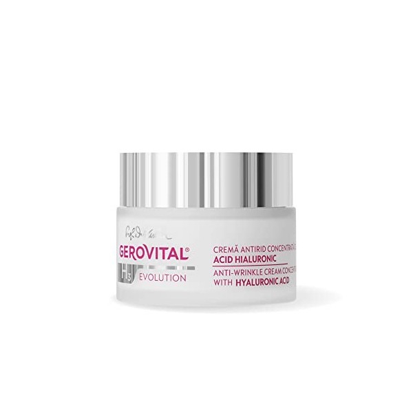 Crème Visage Anti-Rides à lAcide Hyaluronique 3%, Hydratation Intense et Immédiate, Effet Lifting, Comblement et Lissage des