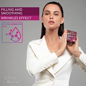 Crème Visage Anti-Rides à lAcide Hyaluronique 3%, Hydratation Intense et Immédiate, Effet Lifting, Comblement et Lissage des
